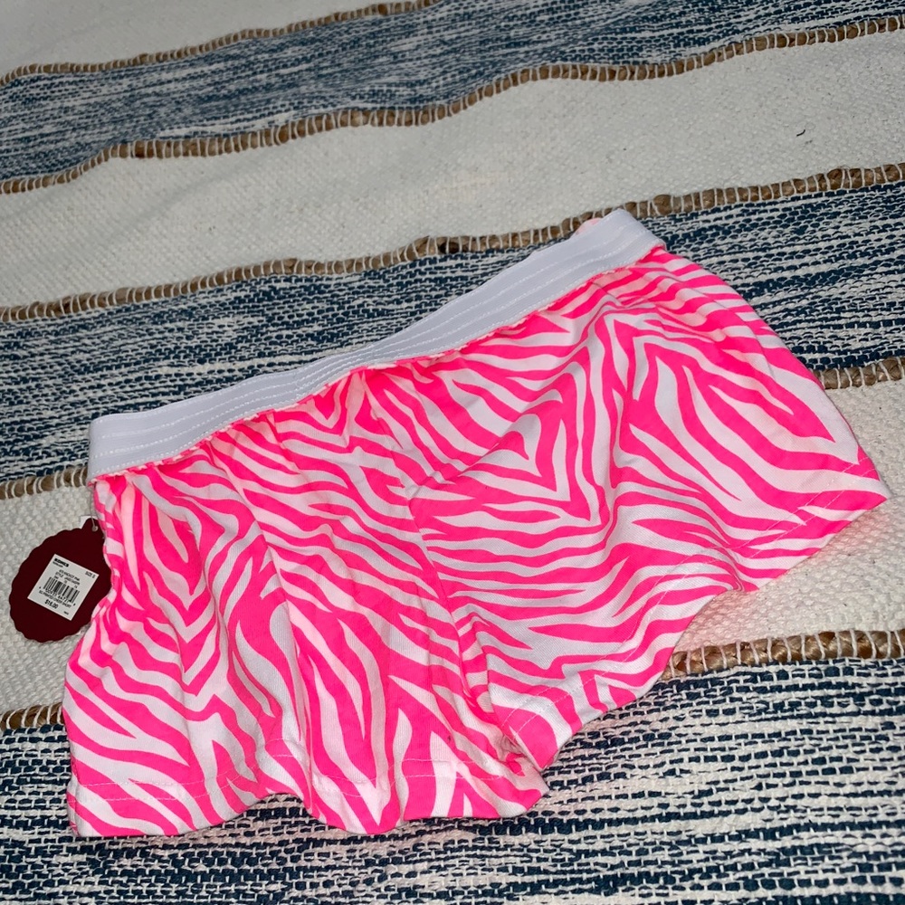 Zebra print cheer shorts